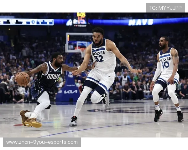 唐斯低位转身投篮得手，森林狼拿下关键分